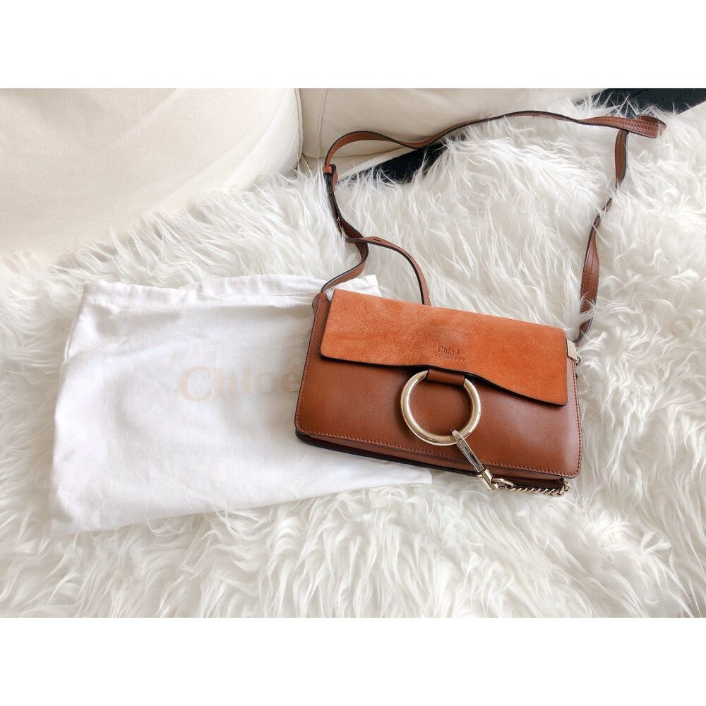 Chloe Faye - Small Bag Tobacco Suede Calfskin – like new w/ Dust Bag - Picture 7 of 7